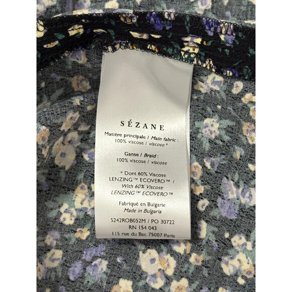 Sezane Themis Midi Dress Women's US 10/EU 42 Liberta Print Ditsy Floral Cottage - Picture 11 of 12